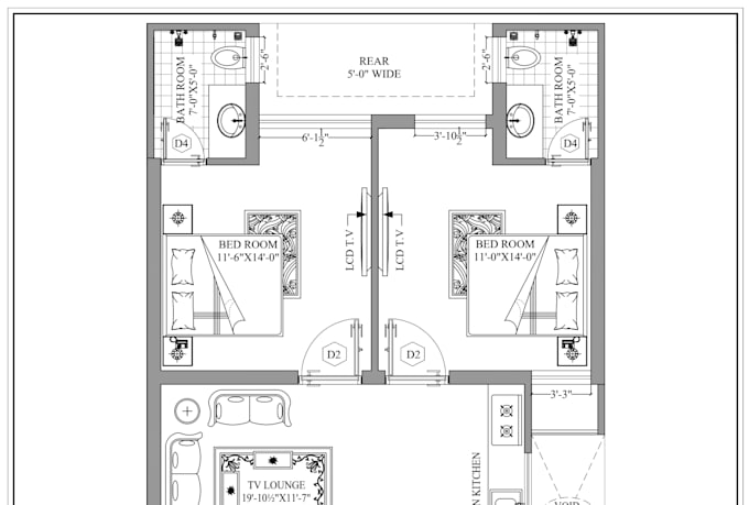 do professional 2d autocad drafting